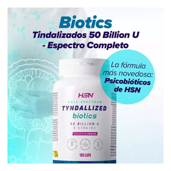 HSN Biotics Tindalizados 50 Billion U Espectro Completo 60vcaps