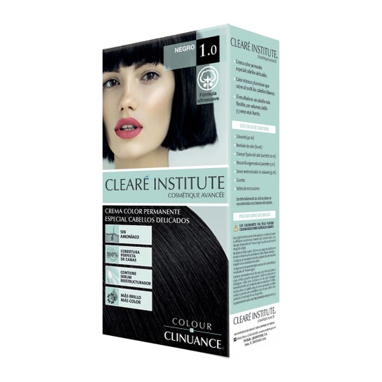 Cleare Institute Colour Clinuance Permanent Dye 10 Black 170ml