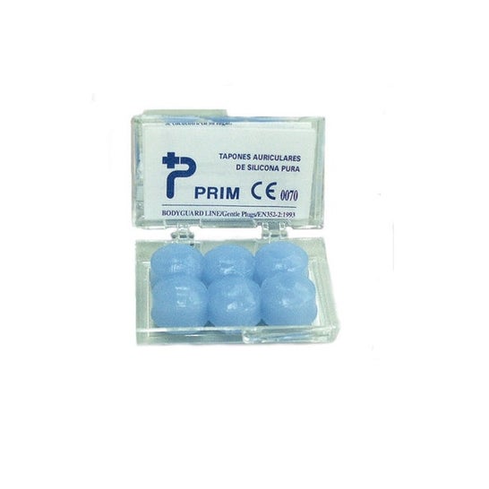 Tappi per le orecchie Prim Blu silicone 6 U