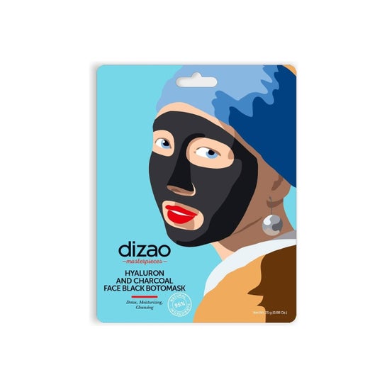 Dizao Hyaluron and Charcoal Face Black Botomask 25g