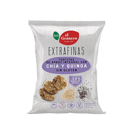 El Granero Tortitas Extrafinas Arroz Integral Chía Quinoa 60g