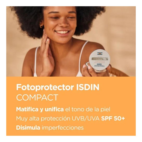 Isdin® Photoprotector Kompakt bronzeoliefri SPF50 + 10g Isdin® Photoprotector Kompakt bronzeoliefri SPF50 + 10g