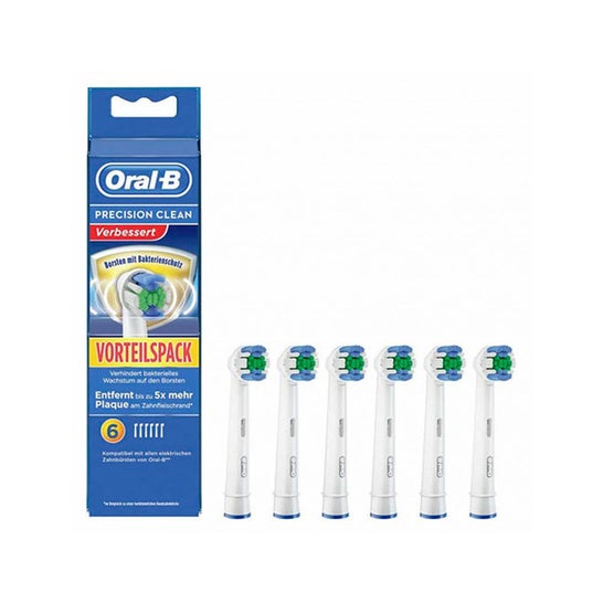 Braun Oral B Precision Clean 6 Stück Zahnbürsten-Ersatzteile