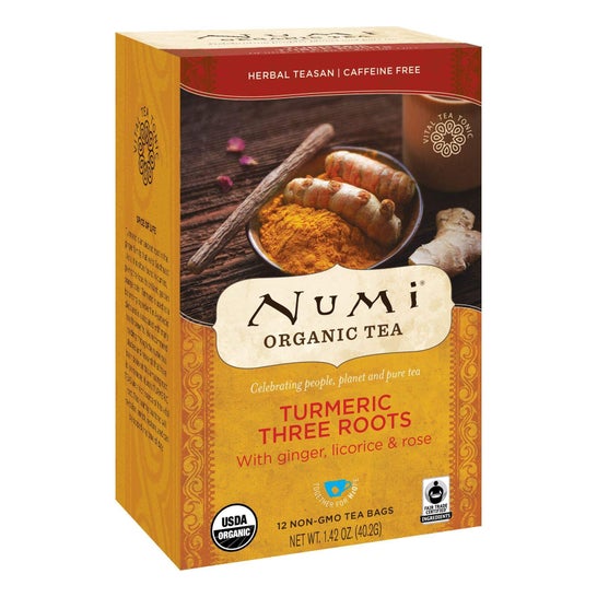 Numi Turmeric Curcuma Three Roots 18 Bustine