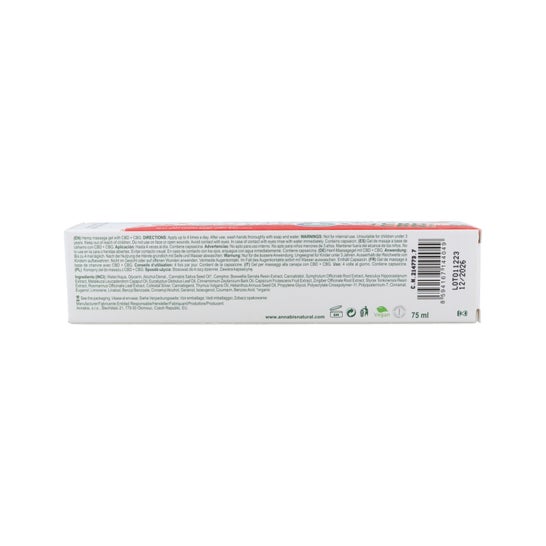 Annabis Activecann Gel Masaje Efecto Calor Cáñamo 75ml