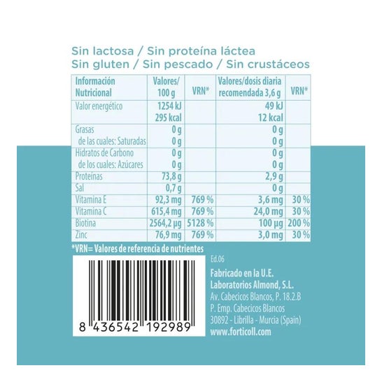 Forticoll +Colágeno Piel Cabello 120comp Forticoll +Colágeno Piel Cabello 120comp