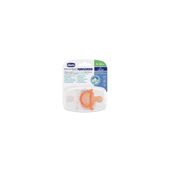 Chicco Physioforma Luxe Silicona Chupete 6-16M Naranja Gris 2uds