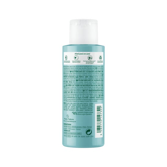 Klorane Polvere purificante 3in1 con menta e argilla biologica 50g