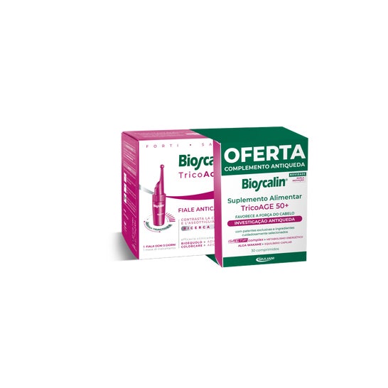 Bioscalin Pack TricoAGE50+ Ampollas 10x3,5ml + Suplemento Alimenticio 30comp
