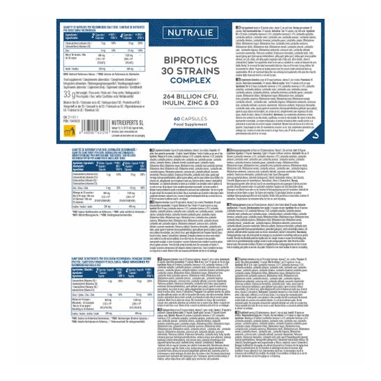 Nutralie Biprotics 30 Cepas Complex 60caps
