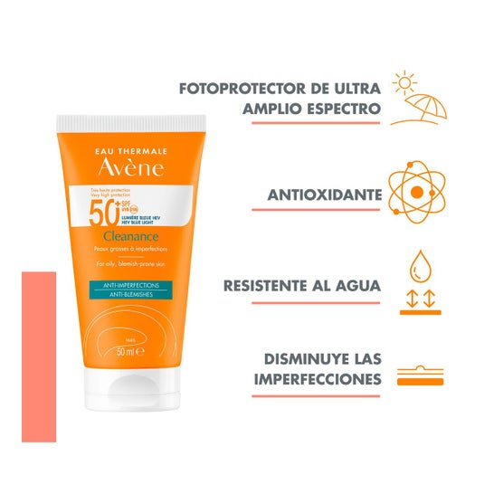 Avène Solar Cleanance Matificante SPF50+ 50ml