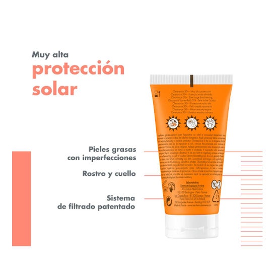 Avène Solar Cleanance Matificante SPF50+ 50ml