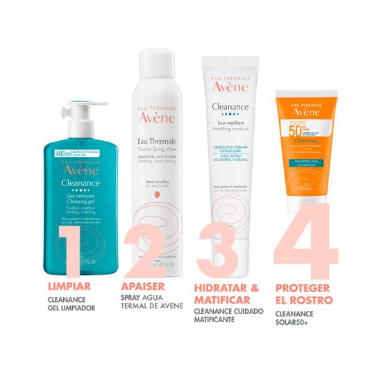 Avène Solar Cleanance Matificante SPF50+ 50ml
