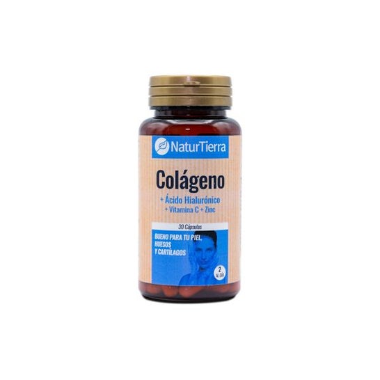 Naturtierra Colágeno + Ácido Hialurónico + Vitamina C + Zinc 30caps