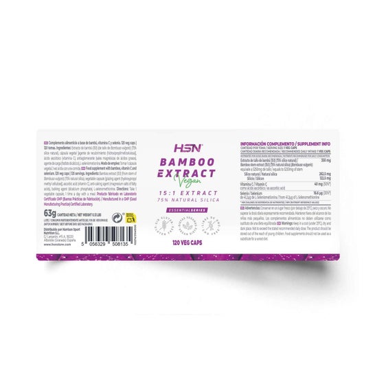 HSN Extracto de Bambú 15:1 350 mg 120 caps