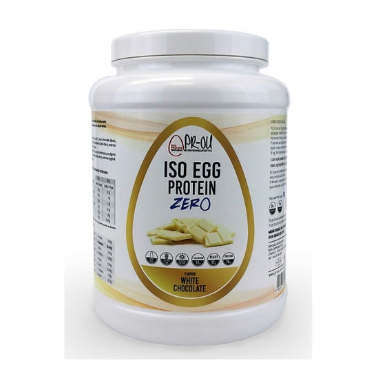 PR-OU Proteina de Huevo Iso Egg Chocolate Blanco 1000g