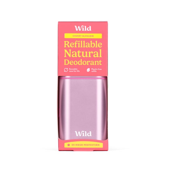 WIld Desodorizante Natural Caixa e Recarga Flor de Cerejeira 40g
