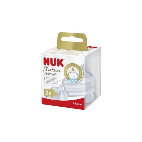 Nuk® Nature Sense Tetina Silicona 0-6 Meses T.S 2U
