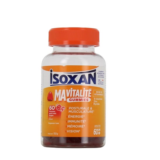 Isoxan Mi Vitalidad Gummies +60 Años Frutos Rojos 60 Gummies