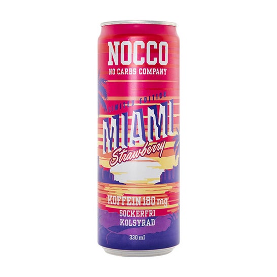 Nocco Bebida Energetica Miami Strawberry BCAA 330ml