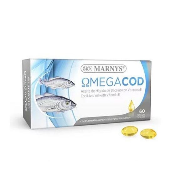 Marnys Omegacod Torsk Leverolie Med Vitamin E 60 C