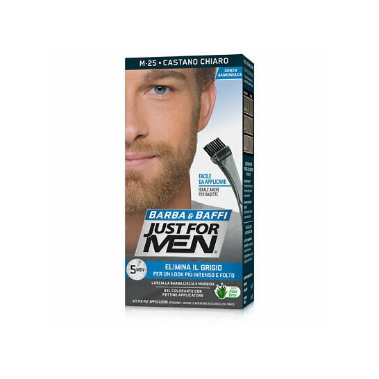 Just For Men Beard And Mustache M25 Light Chestnut 14g | PromoFarma