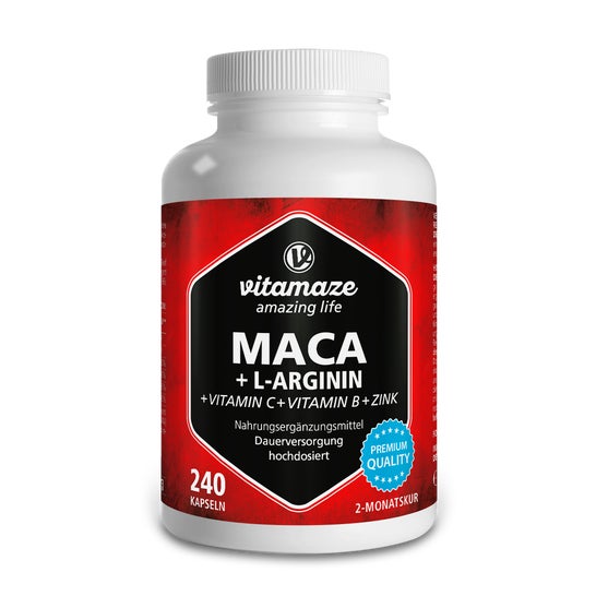 Vitamaze Maca + L-Arginin + Vitamin + Zinc 240caps