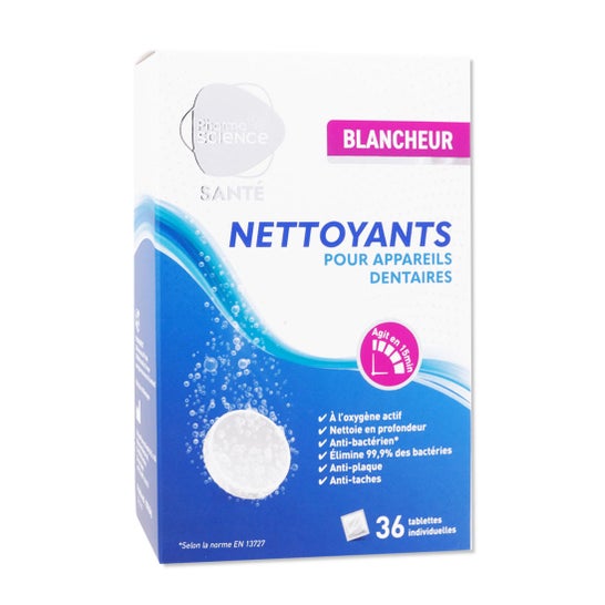 Pharmascience Limpiador Blanqueador para Aparatos Dentales 36 Tabletas