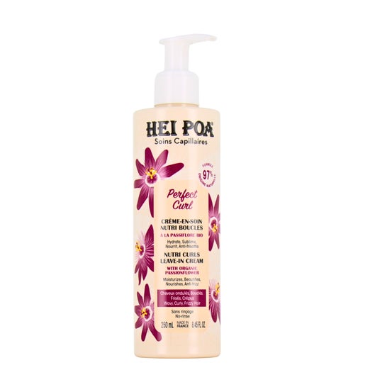 Hei Poa Perfect Curl Crema de Tratamiento Nutri Rizos 250 ml