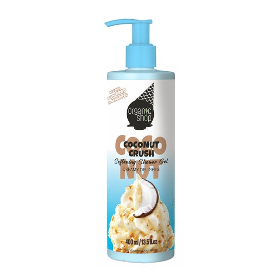 Organic Shop IJs Gel Doucheverzorging Verkoelende Kokos 400 ml