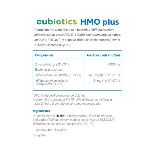 Eubiotics HMO plus 14 sobres