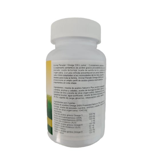 NaturesPlus Animal Parade Omega 369 Junior 90 Perlas