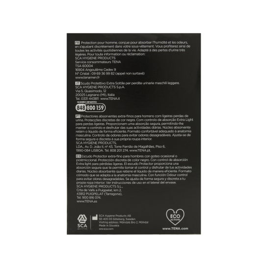 Tena Men Escudo Protector Extra Fino 14uds