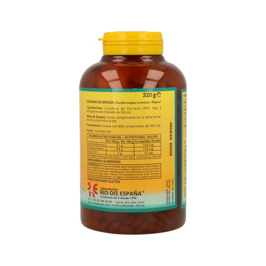 Nature Essential Levadura Cerveza 400 mg 800 caps