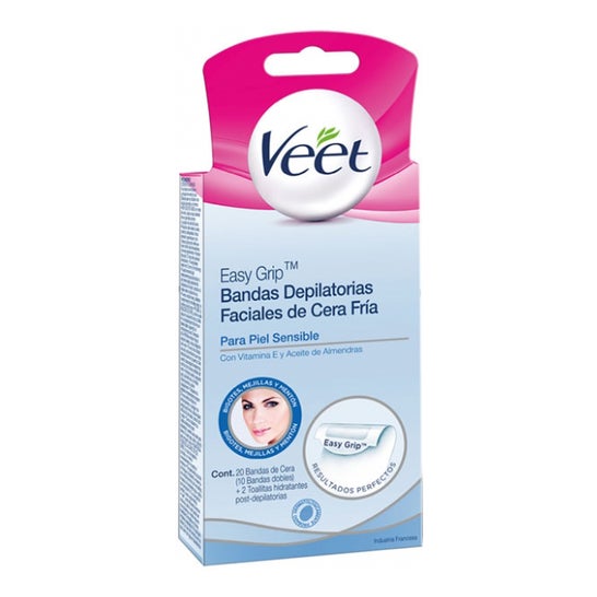 Veet Sensitive Skin Facial Cold Wax 20B 12 Stk
