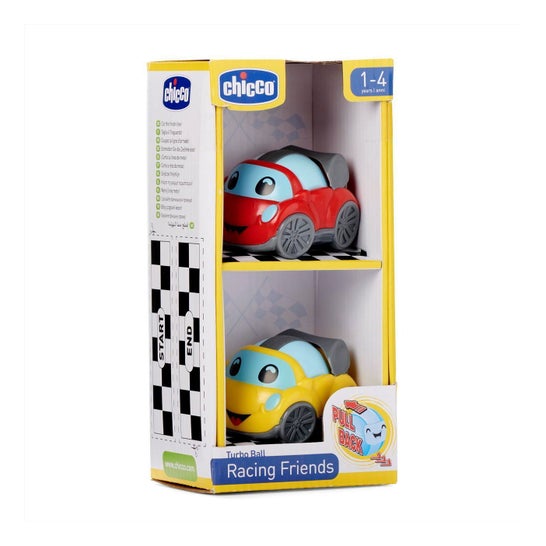 Chicco Turbo Ball Racing Friends 1-4 Anos 2 Unidades