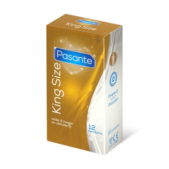 Pasante Pack Kondome King Länger & Breiter 12 Stück