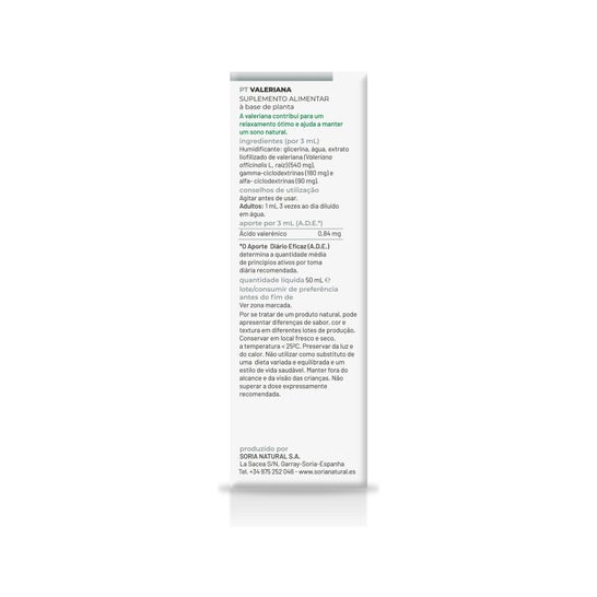 Soria Natural Valeriana Extracto 50ml