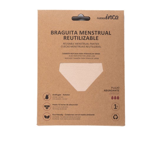 Inca Braguita Menstrual Absorción Super Nude Talla XL 1ud