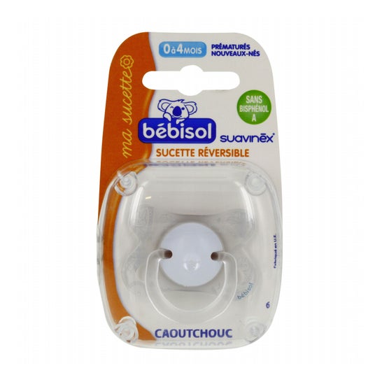 Bebisol Reversible Pacifier Rubber Preemies 1 Unit