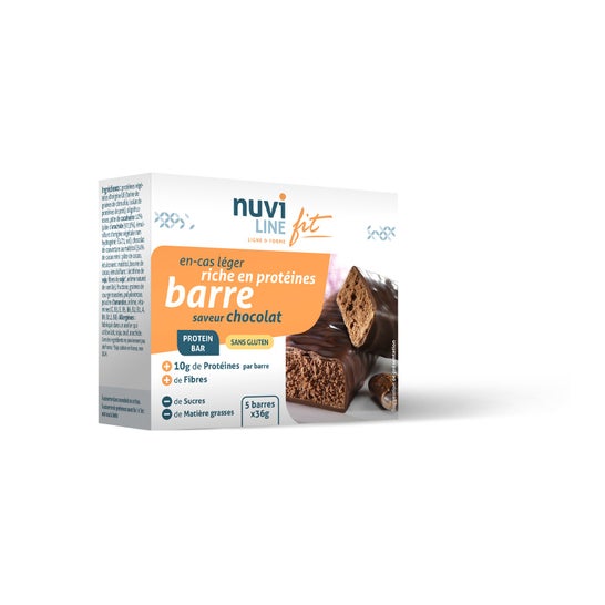 Nuviline Barrita Proteica Chocolade Zonder Gluten 5uds