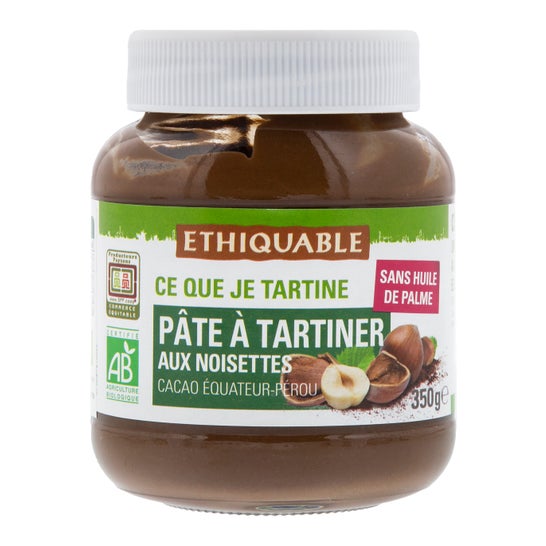 Ethiquable Cacao Hazelnootcrème Bio 350g
