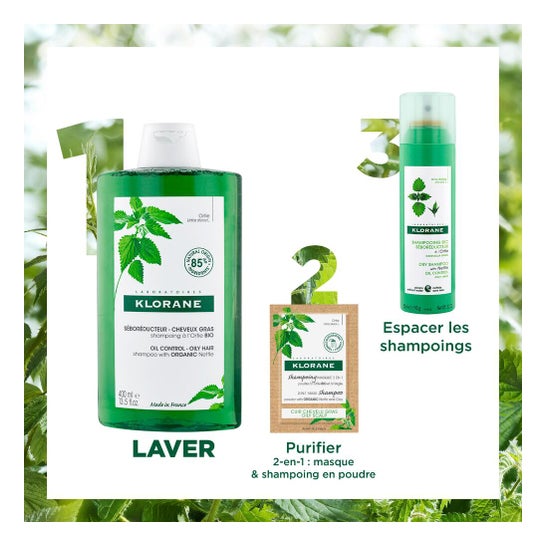 Klorane nettle shampoo sebum regulator 200ml