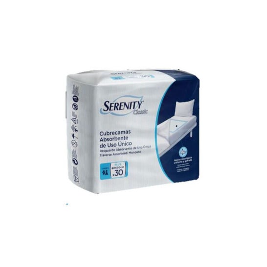 Serenity Classic Protect Bed Protector Plus 60x90cm 30uds