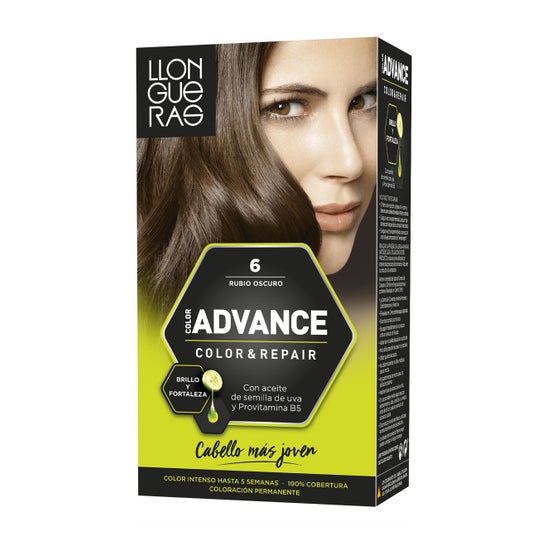 Llongueras Color Advance Hårfarve N6 Mørk Blond1ud