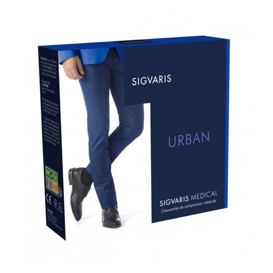 Sigvaris Urban neue Socken 2 Männer schwarz Größe LN 1 Paar