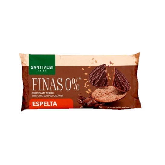 Santiveri Galletas Finas 0% Espelta Chocolate Negro 90g