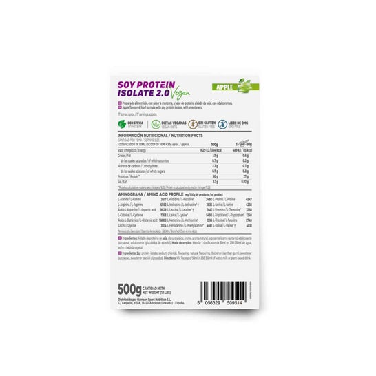 HSN Proteína de Soja Aislada 2.0's Manzana 500 g