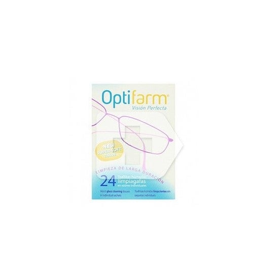 Optifarm™ eyeglass cleaner wipes 24 uts
