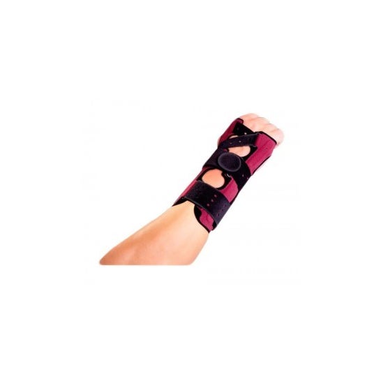 Orliman muñequera férula T-M color granate 1ud